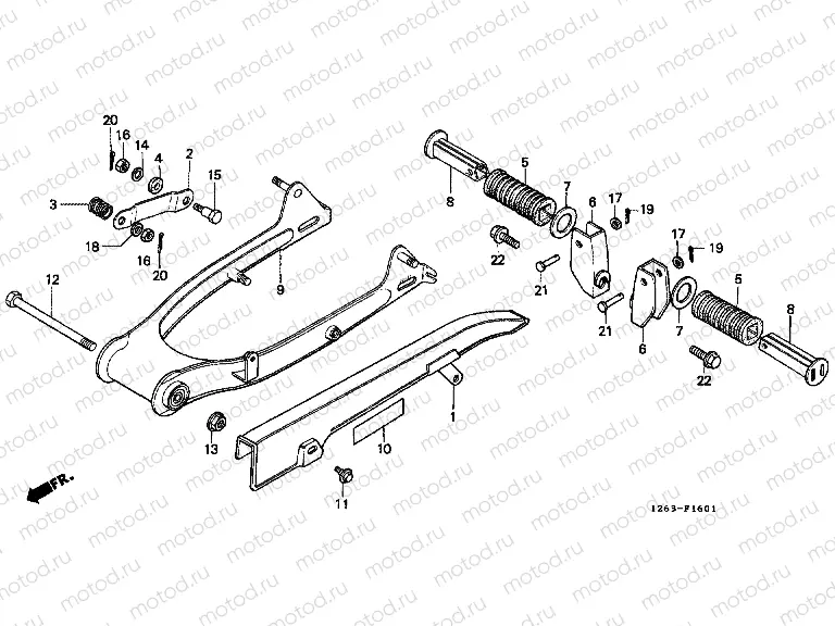 F-16-1 REAR FORK / CHAIN ​​CABINET (ST50J / K / L / ST70L)