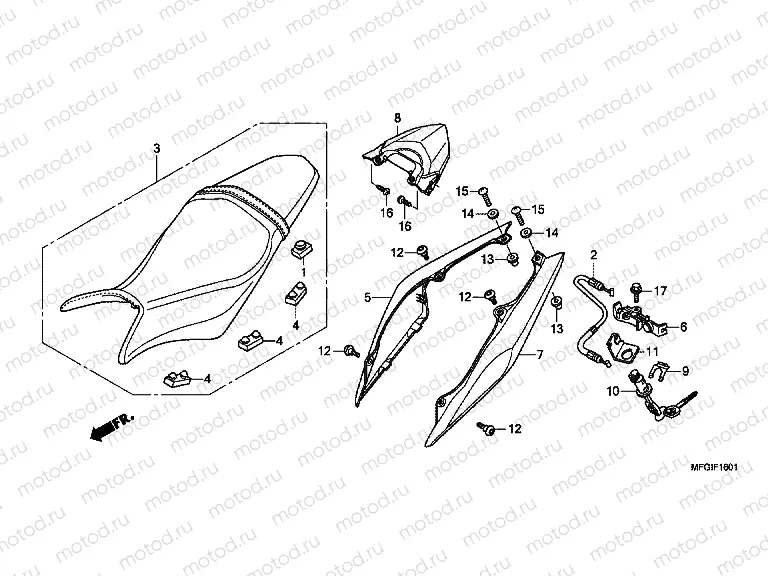 F-16-1 SEAT / REAR ENGINE HOUSING (2)