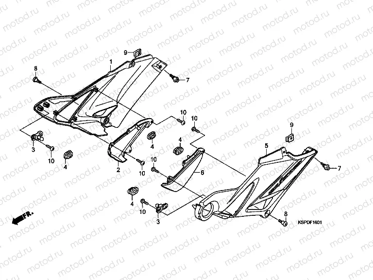 F-16-1 SIDE COVER (CBF1507 / M7 / M9 / MA)