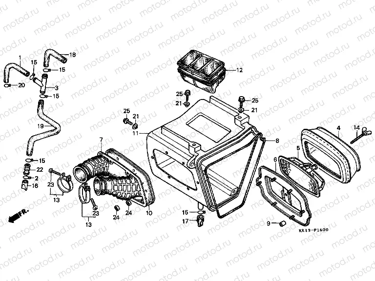 F-16 AIR FILTER (XR250RE / RF)