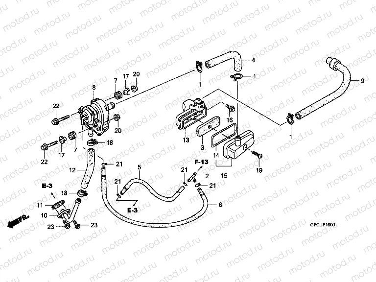 F-16 AIR INJECTION CONTROLVALVE