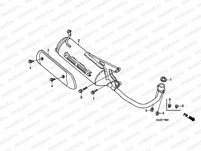 F-16 EXHAUST DRUM (NPS503 / 8/9)