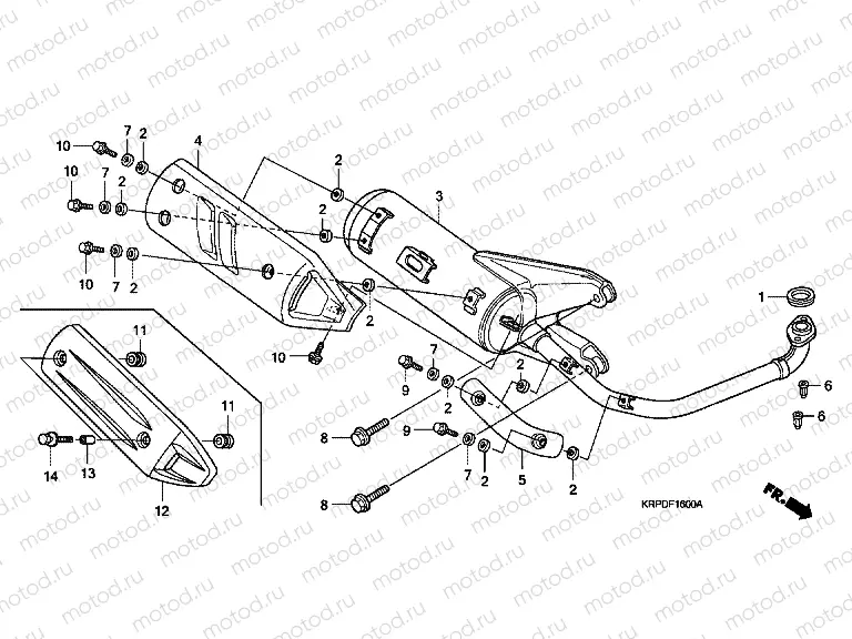 F-16 EXHAUST DRUM (SCV100F9-TU / SCV100FA-ID)