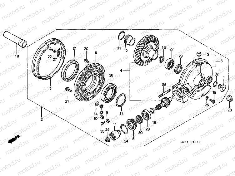 F-16 FINAL DRIVEN GEAR