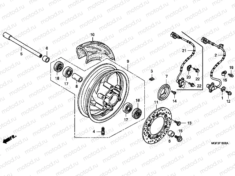 F-16 FRONT WHEEL