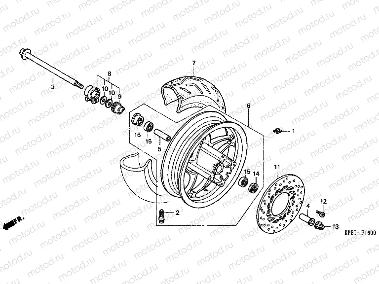 F-16 FRONT WHEEL