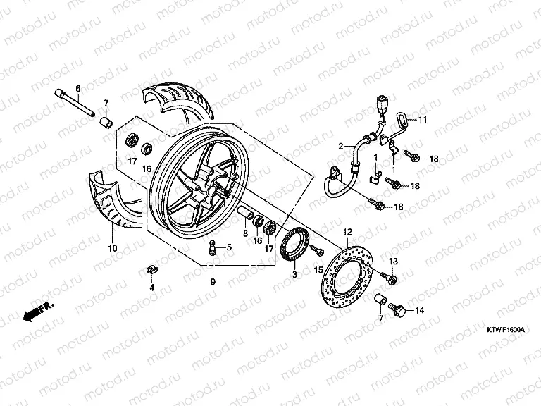 F-16 FRONT WHEEL