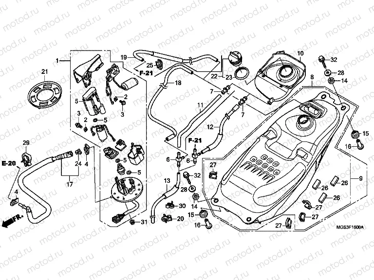 F-16 FUEL TANK / FUEL PUMP