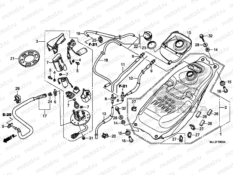 F-16 FUEL TANK / FUEL PUMP