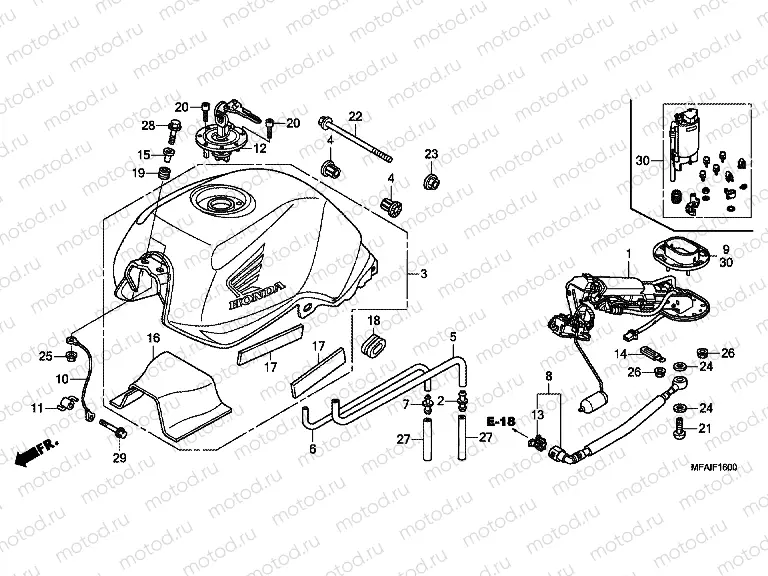 F-16 FUEL TANK / FUEL PUMP