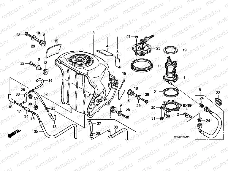 F-16 FUEL TANK / FUEL PUMP