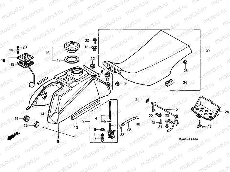 F-16 FUEL TANK / SEAT
