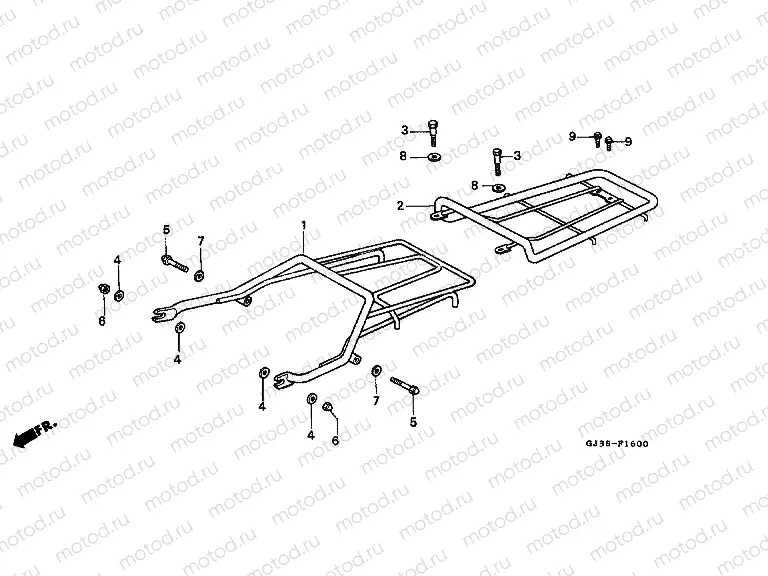 F-16 LUGGAGE PACKAGE HOLDER