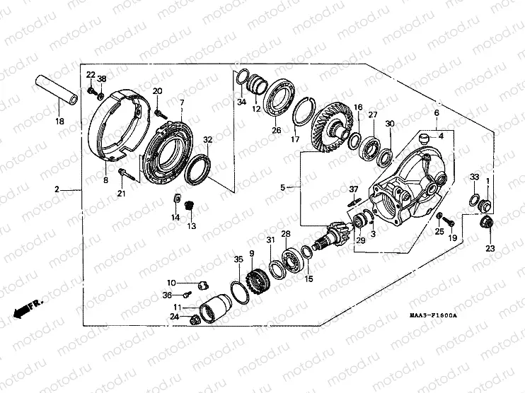F-16 MAIN TRANSMISSION DRIVE GEAR