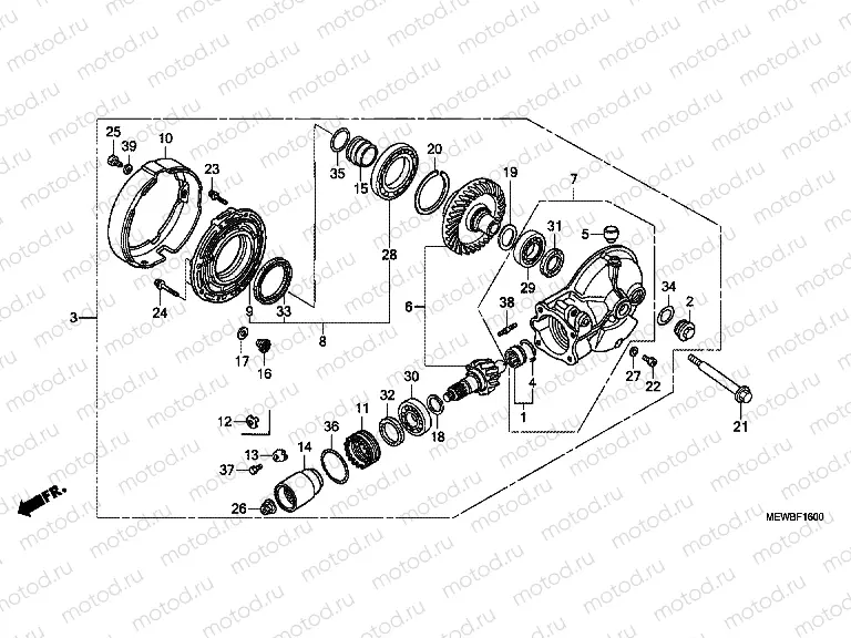 F-16 MAIN TRANSMISSION DRIVE GEAR