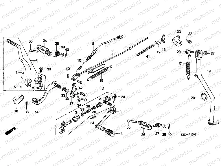 F-16 PEDAL / PUSHING ARM LEVER (TL125D)
