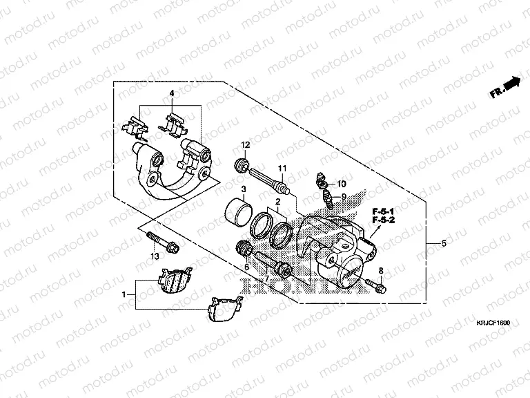 F-16 REAR BRAKE CALIPER