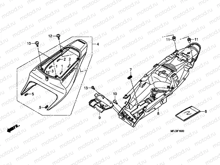 F-16 REAR ENGINE COVER