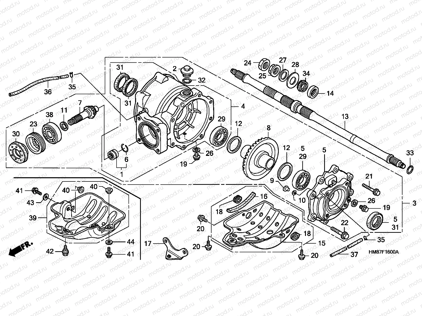 F-16 REAR FINAL GEAR
