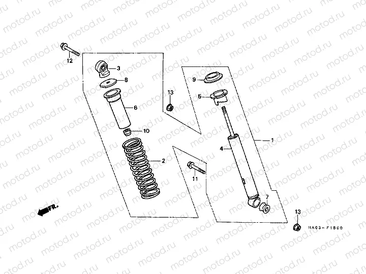 F-16 REAR SHOCK ABSORBER