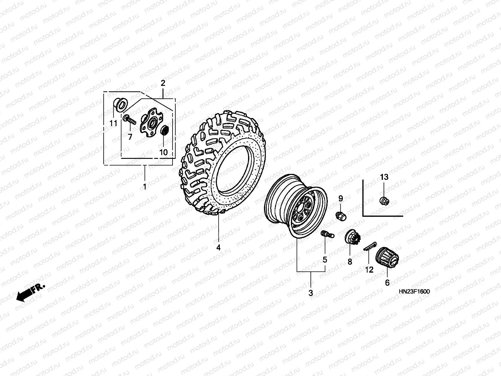 F-16 REAR WHEEL