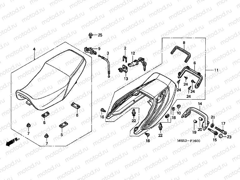 F-16 SEAT / REAR ENGINE HOUSING
