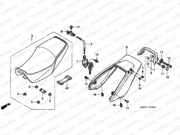 F-16 SEAT / REAR ENGINE HOUSING