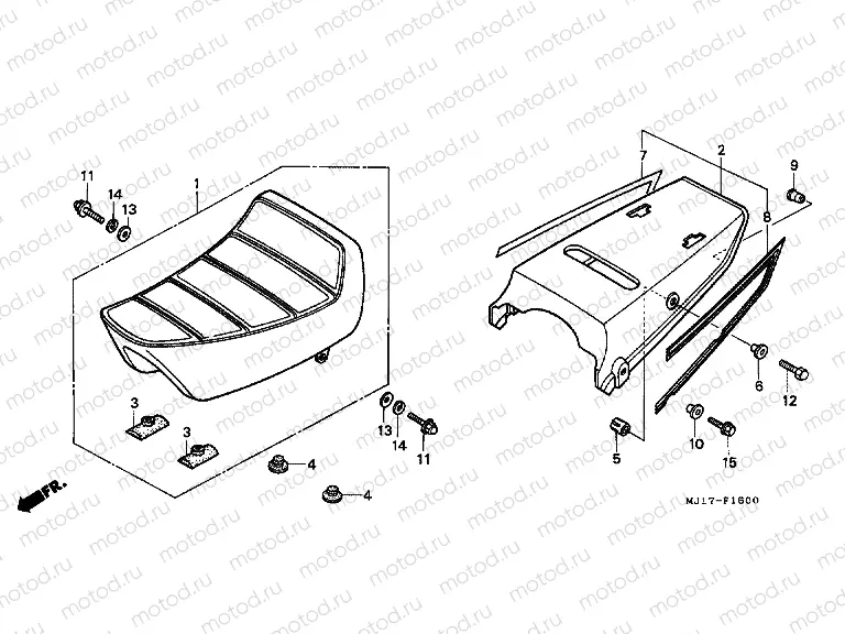 F-16 SEAT / REAR ENGINE HOUSING