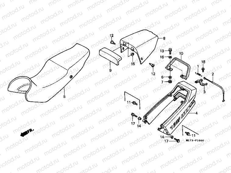 F-16 SEAT / REAR ENGINE HOUSING