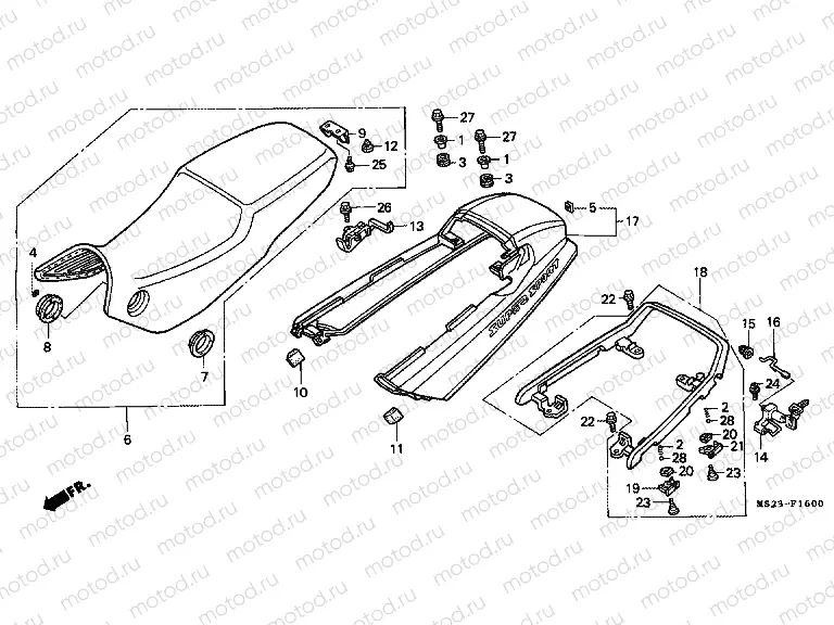 F-16 SEAT / REAR ENGINE HOUSING