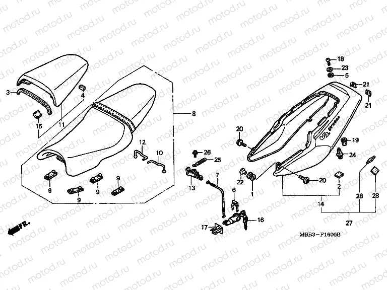 F-16 SEAT / REAR ENGINE HOUSING