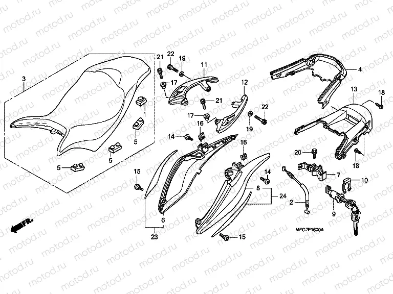 F-16 SEAT / REAR ENGINE HOUSING
