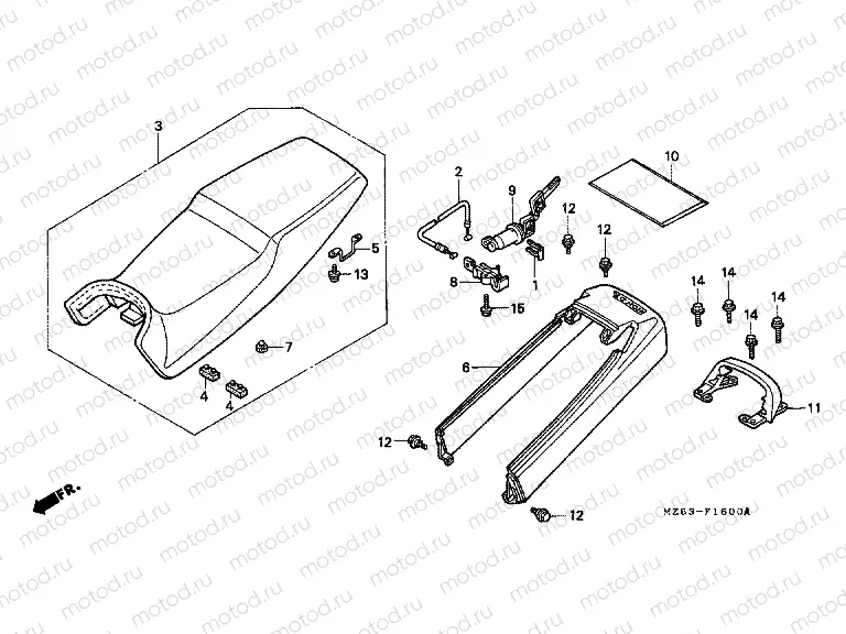 F-16 SEAT / REAR ENGINE HOUSING