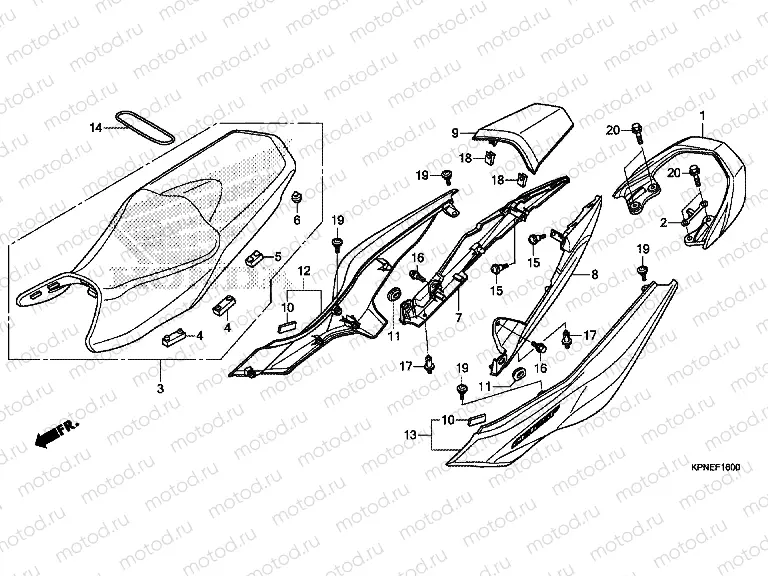 F-16 SEAT / REAR ENGINE HOUSING