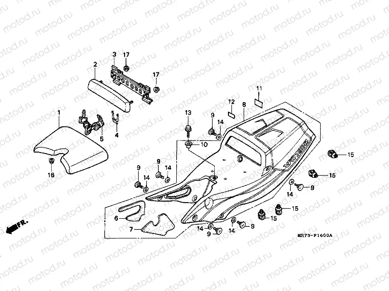 F-16 SEAT / SEAT ARM