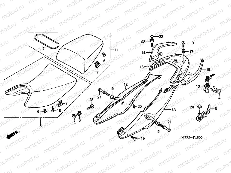 F-16 SEAT / SEAT ARM