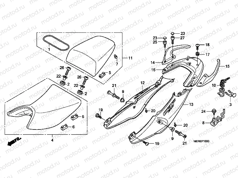 F-16 SEAT / SEAT ARM
