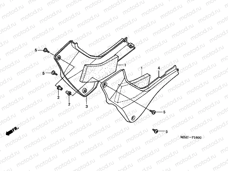 F-16 SIDE COVER (CB600F2 / F22)