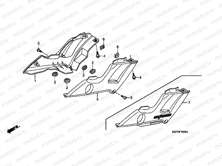 F-16 SIDE COVER (CBF1505 / M5 / 6 / M6)