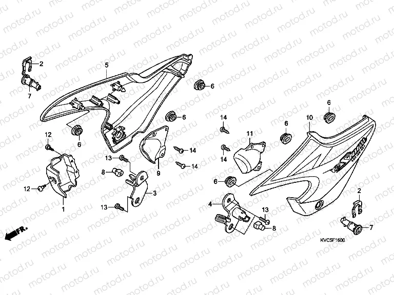 F-16 SIDE COVER (GLH1251SH / 2SH / 3SH)
