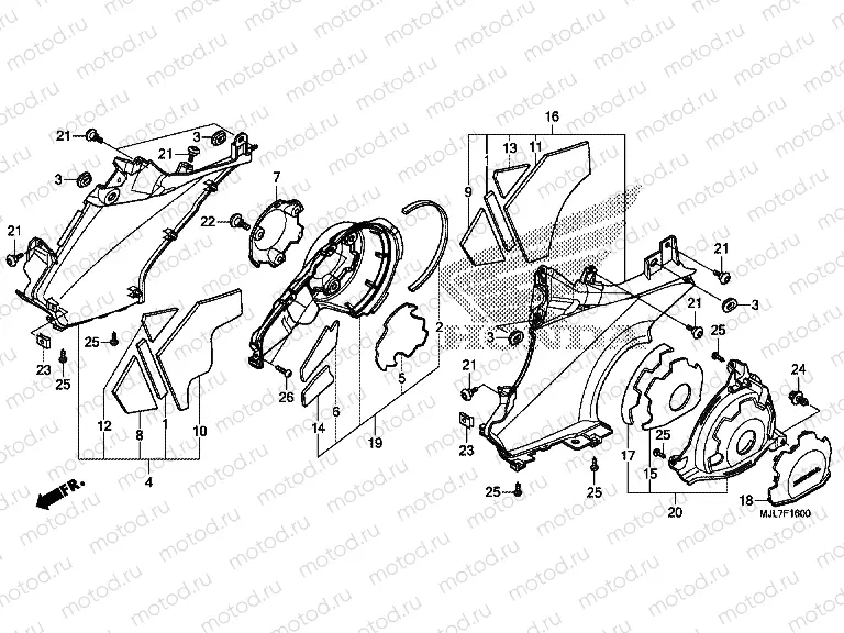 F-16 STEP PANEL / ENGINE SIDE COVER