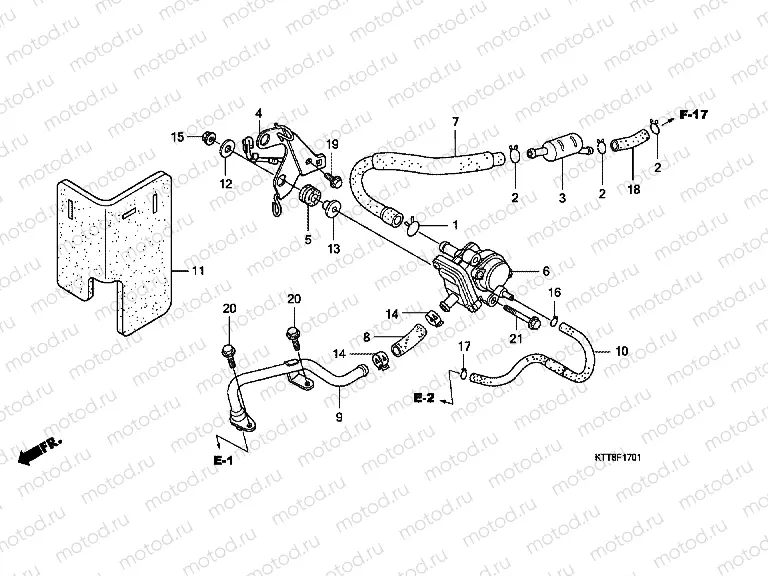F-17-1 AIR INTAKE VALVE (CBF150SH7)