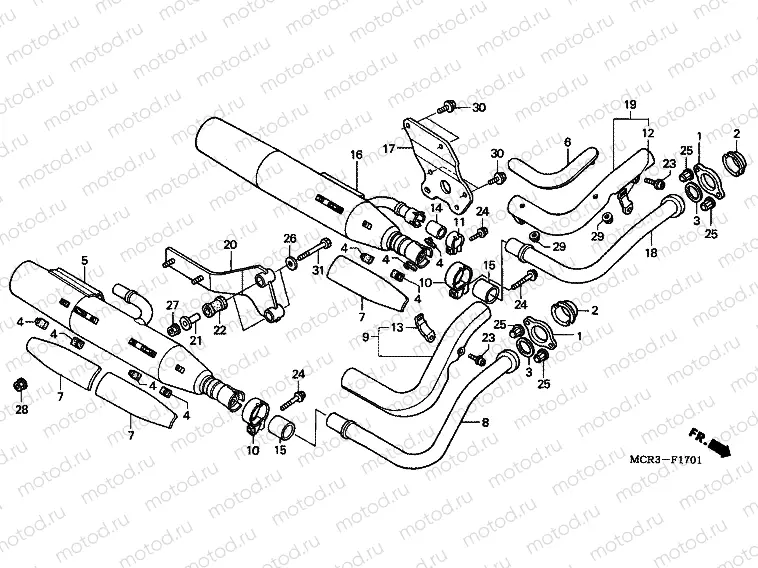 F-17-1 EXHAUST DRUM (CM)