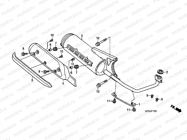 F-17-1 EXHAUST DRUM (NVS502SH9)