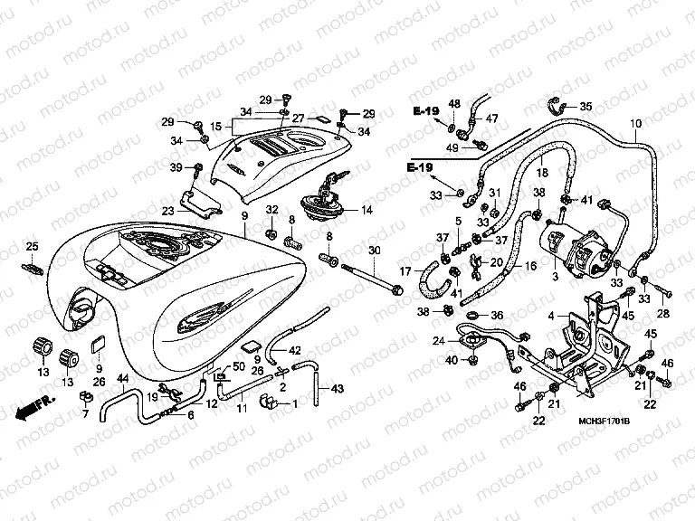 F-17-1 FUEL TANK (VTX1800C15 / 6/7/8)