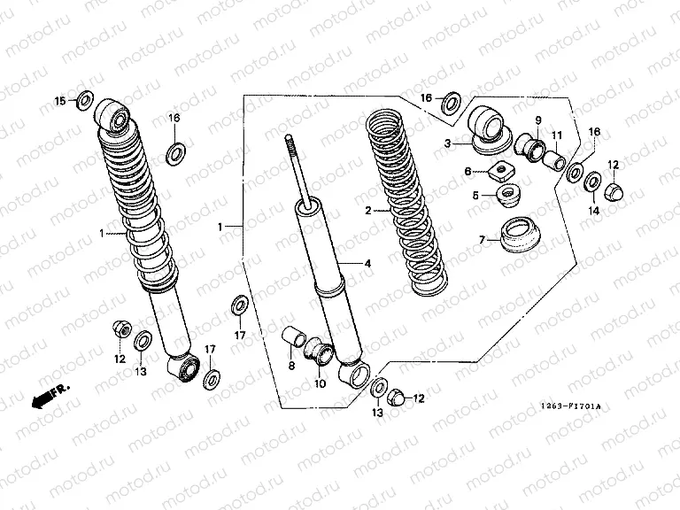 F-17-1 REAR SHOCK ABSORBER