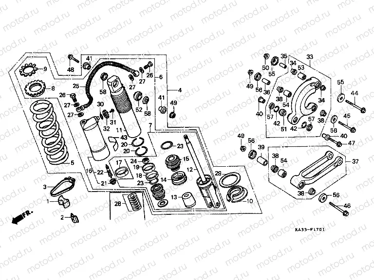 F-17-1 REAR SHOCK ABSORBER (2)