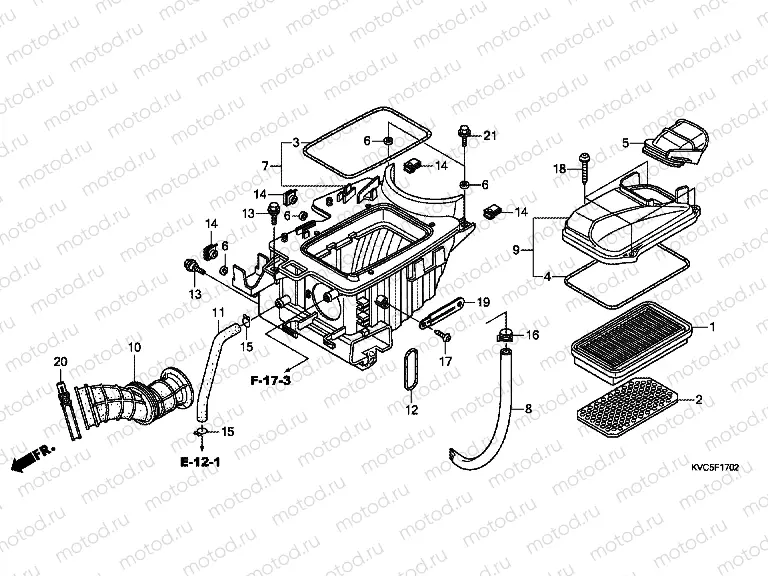 F-17-2 AIR FILTER (GLH125SH)