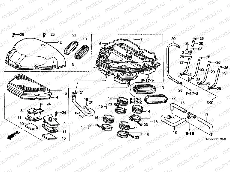 F-17 AIR FILTER (99 / 00)