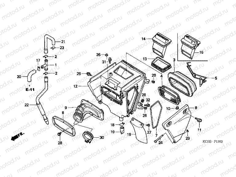 F-17 AIR FILTER (DK / ED / U)